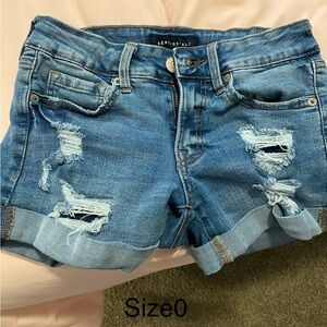 Aeropostale Women's Blue Denim Shorts